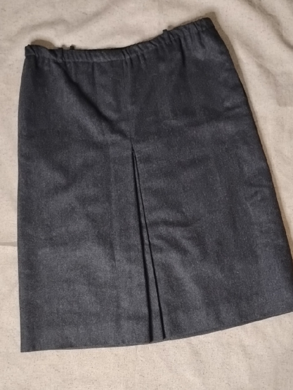 Tica Classic Black Women's Pencil Skirt - Elastic Waist with Front Pleat